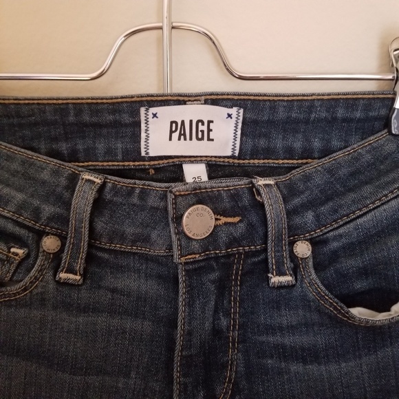 PAIGE Verdugo Ankle Dark Wash Jeans - Picture 2 of 8